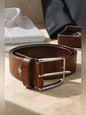 Men's Brown Leather Belt by Dockers 38